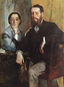 Edgar Degas : The Duke and Duchess Morbilli
